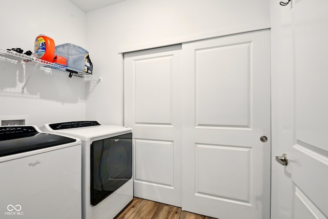 19257 Red Willow Ln, Noblesville, IN 46062 - washroom featuring independent washer and dryer and light wood finished floors
