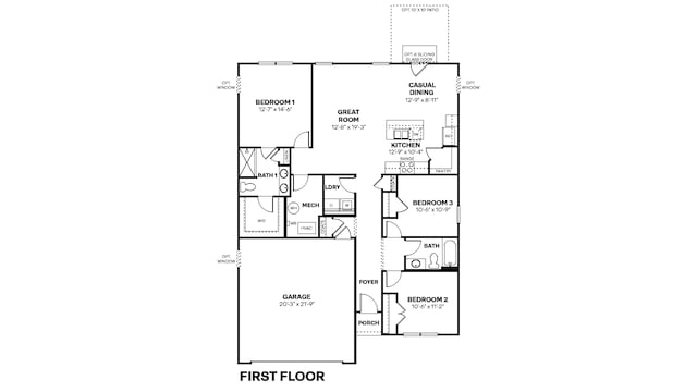 1170 Mcbride St, Greenfield, IN 46140 - room layout