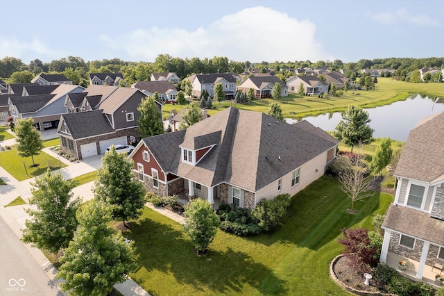 6337 Ederline Ln, Noblesville, IN 46062 - aerial view of residential area with a large body of water