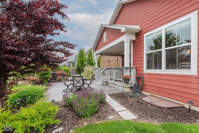 6337 Ederline Ln, Noblesville, IN 46062 - view of yard with ceiling fan and a patio