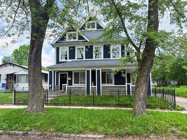 201 N Tacoma Ave, Indianapolis, IN 46201 - view of front of property with covered porch