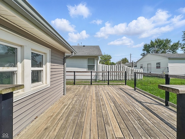 145 S 7th Ave, Beech Grove, IN 46107 - view of wooden deck