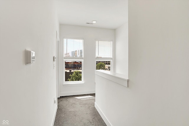 727 N Illinois St Unit 202, Indianapolis, IN 46204 - hallway featuring carpet and baseboards