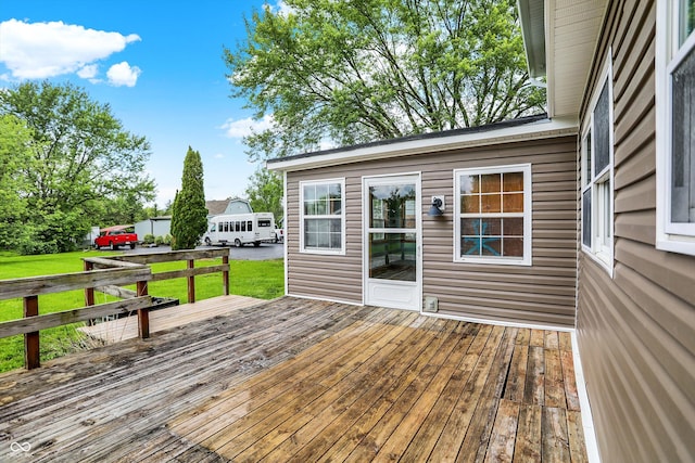 6838 Five Points Rd, Indianapolis, IN 46259 - deck with a lawn