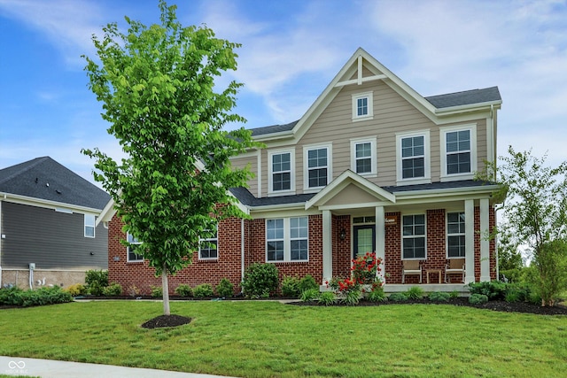 7046 Allegiance Ct, Indianapolis, IN 46259 - view of front of house featuring a front lawn and brick siding
