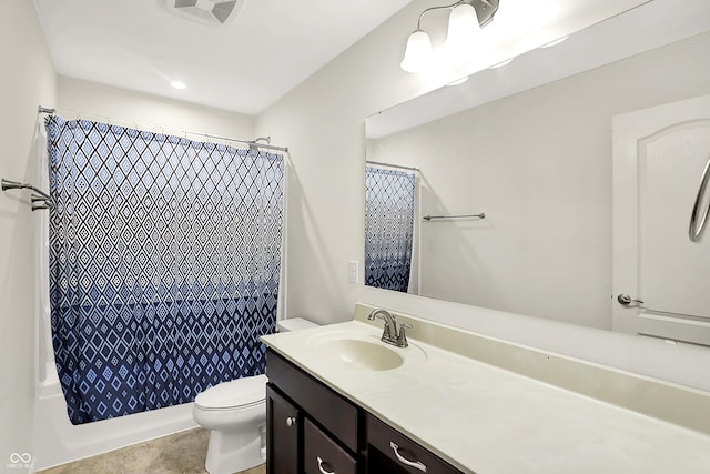 7046 Allegiance Ct, Indianapolis, IN 46259 - bathroom featuring vanity, toilet, and shower / tub combo