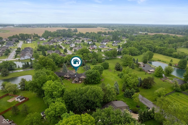 2411 N County Road 500 W, Muncie, IN 47304 - aerial view of residential area featuring a large body of water