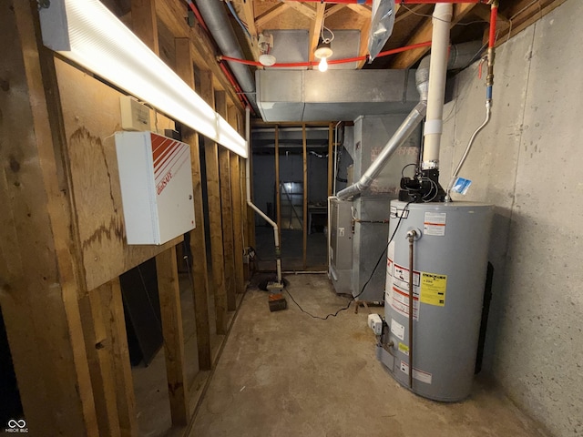 6609 N Tuxedo Ln, Indianapolis, IN 46220 - utility room featuring water heater