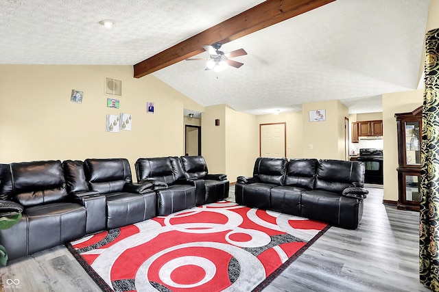 926 Brookside Ln, Plainfield, IN 46168 - living room featuring light wood-style flooring, ceiling fan, a textured ceiling, and baseboards