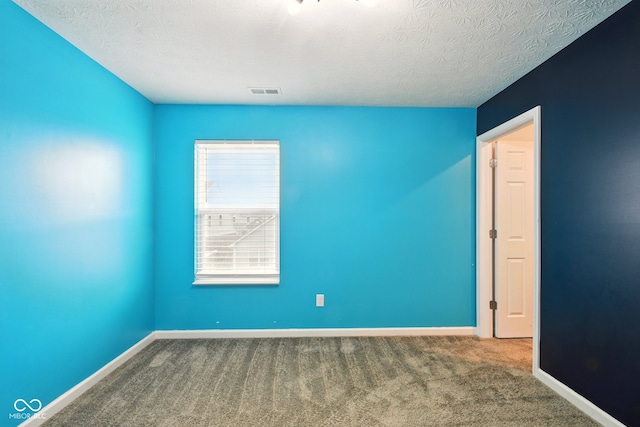 1454 Silver Pine Ln, Sheridan, IN 46069 - spare room featuring baseboards, carpet floors, and a textured ceiling