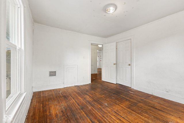 3134 N College Ave, Indianapolis, IN 46205 - unfurnished bedroom with wood finished floors and ornamental molding