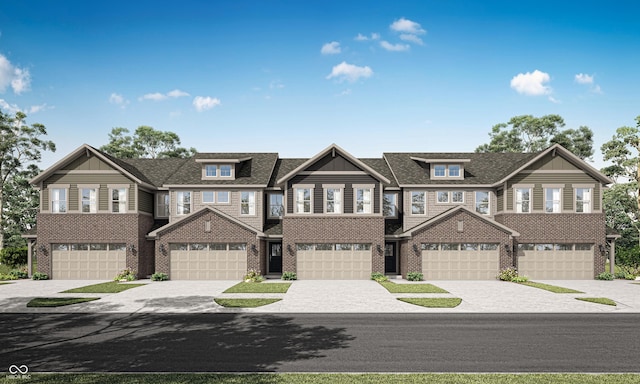 6702 Halsey St, Zionsville, IN 46077 - multi unit property featuring driveway, brick siding, and an attached garage