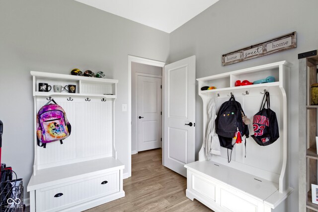 13485 Mancroft Dr, Fishers, IN 46037 - mudroom featuring light wood-type flooring