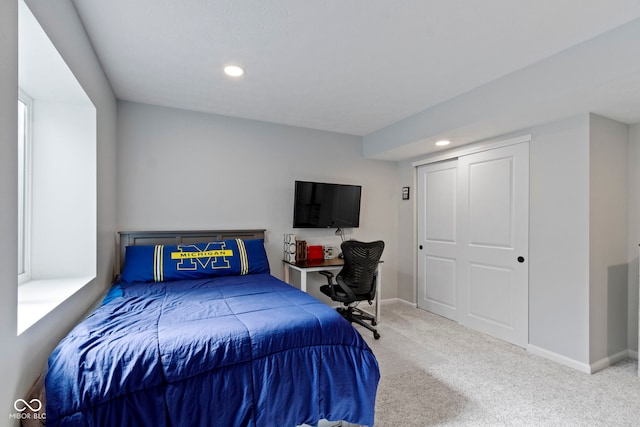 13485 Mancroft Dr, Fishers, IN 46037 - carpeted bedroom featuring baseboards and recessed lighting