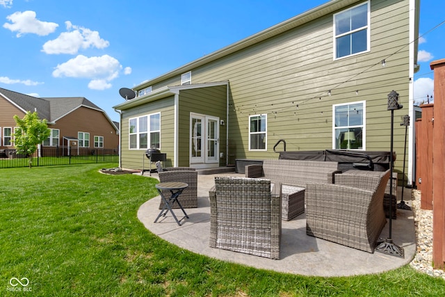 13485 Mancroft Dr, Fishers, IN 46037 - back of property featuring a patio area