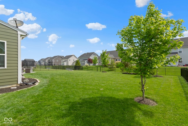13485 Mancroft Dr, Fishers, IN 46037 - view of yard with a residential view and central air condition unit