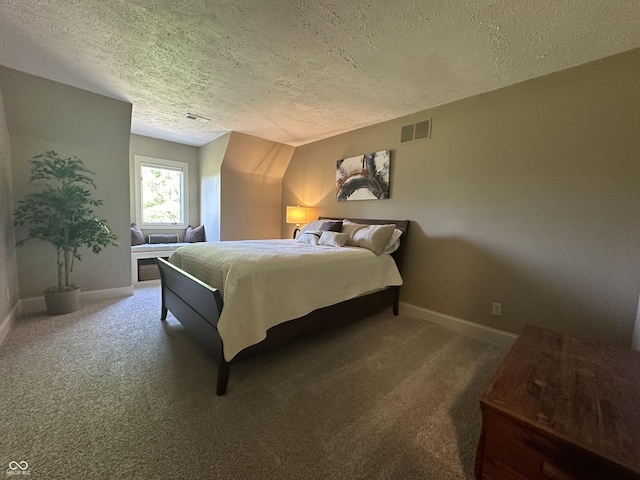 2034 Dubois Rd, Spencer, IN 47460 - bedroom with a textured ceiling, baseboards, and carpet floors
