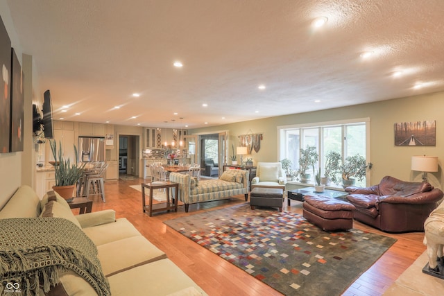 2034 Dubois Rd, Spencer, IN 47460 - living room with recessed lighting and light wood-type flooring