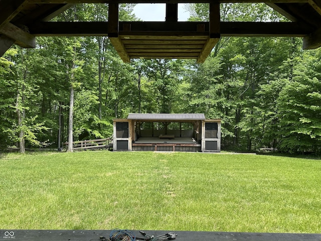 2034 Dubois Rd, Spencer, IN 47460 - view of green lawn with a view of trees