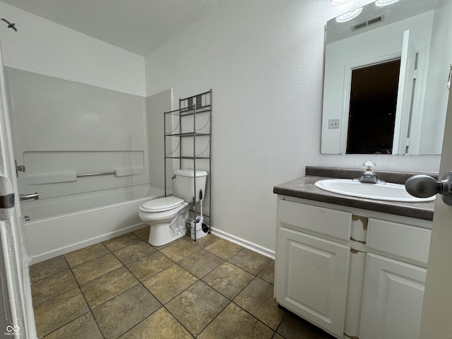 5502 Floating Leaf Dr, Indianapolis, IN 46237 - bathroom featuring vanity, toilet, and baseboards