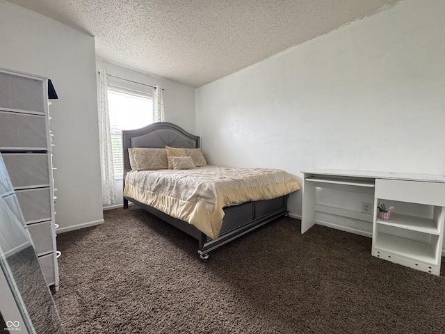 5502 Floating Leaf Dr, Indianapolis, IN 46237 - carpeted bedroom featuring a textured ceiling and baseboards