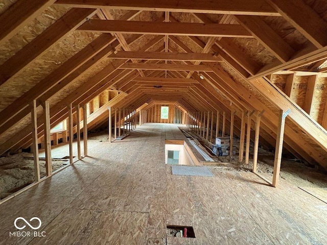 844 Ben Franklin St, Cloverdale, IN 46120 - view of unfinished attic