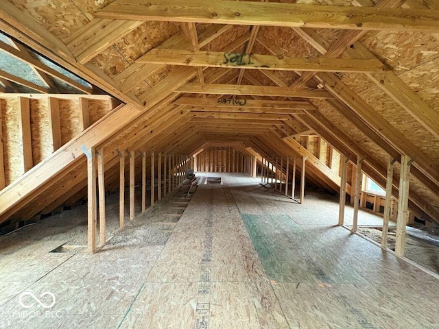 844 Ben Franklin St, Cloverdale, IN 46120 - view of unfinished attic