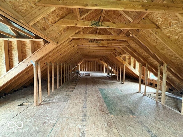 844 Ben Franklin St, Cloverdale, IN 46120 - view of unfinished attic