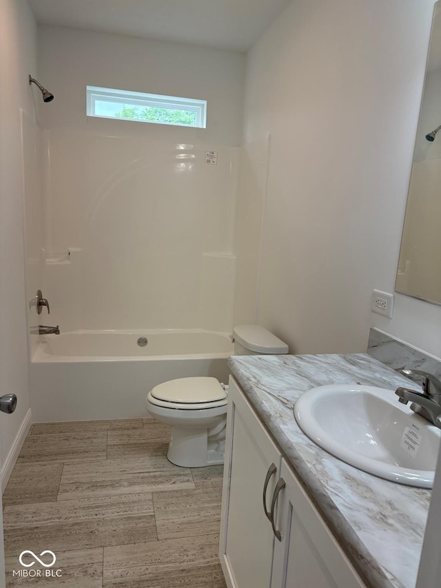 844 Ben Franklin St, Cloverdale, IN 46120 - bathroom with vanity, toilet, and  shower combination