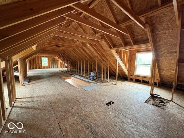 844 Ben Franklin St, Cloverdale, IN 46120 - unfinished attic featuring healthy amount of natural light