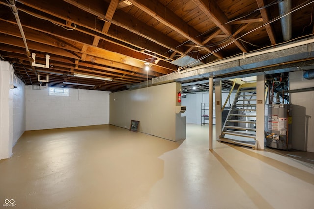 7482 W US Highway 40, Indianapolis, IN 46229 - below grade area with water heater and stairway