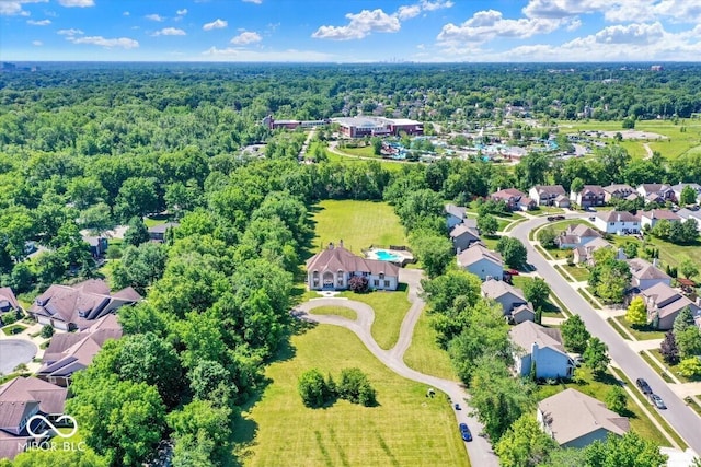 11575 Freeport Dr, Carmel, IN 46032 - aerial overview of property's location with a heavily wooded area and nearby suburban area