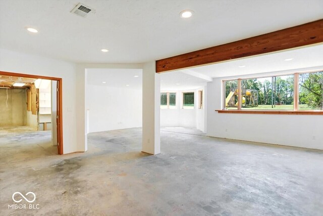 11575 Freeport Dr, Carmel, IN 46032 - below grade area with plenty of natural light and recessed lighting