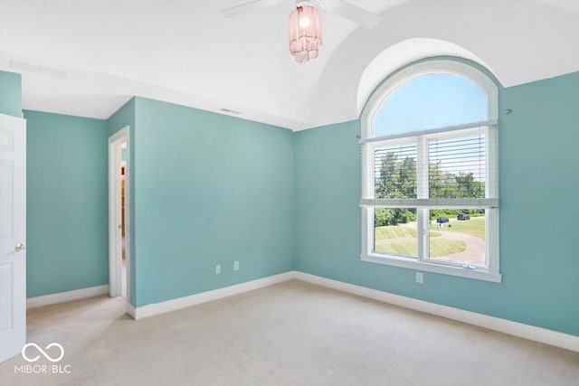 11575 Freeport Dr, Carmel, IN 46032 - unfurnished room featuring carpet, ceiling fan, and baseboards