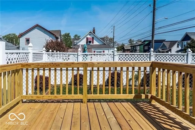 918 S State Ave, Indianapolis, IN 46203 - wooden terrace featuring a residential view