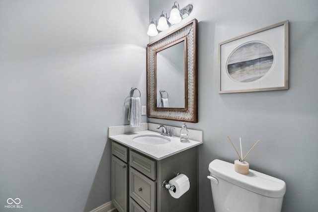 14458 Carlow Run, Carmel, IN 46074 - half bathroom with toilet and vanity