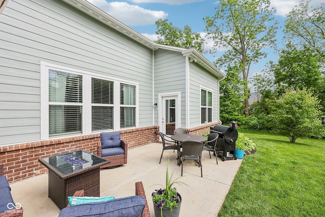14458 Carlow Run, Carmel, IN 46074 - view of patio featuring a grill