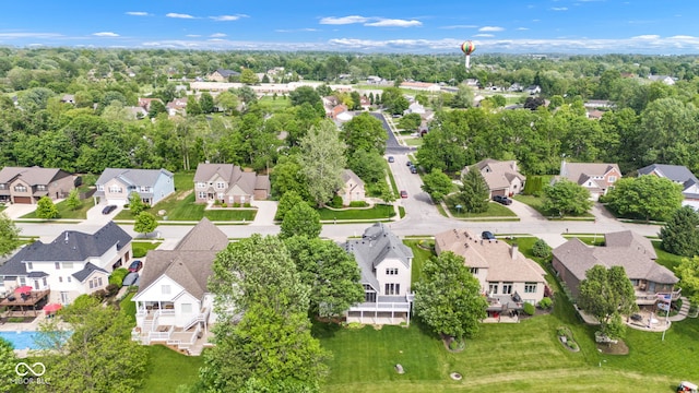 6610 Royal Oakland Dr, Indianapolis, IN 46236 - aerial perspective of suburban area featuring a tree filled landscape