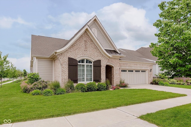 15593 Marsden Dr, Westfield, IN 46074 - view of front facade featuring an attached garage, concrete driveway, a front lawn, and roof with shingles