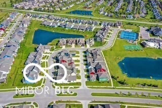 15593 Marsden Dr, Westfield, IN 46074 - aerial view of residential area with a large body of water