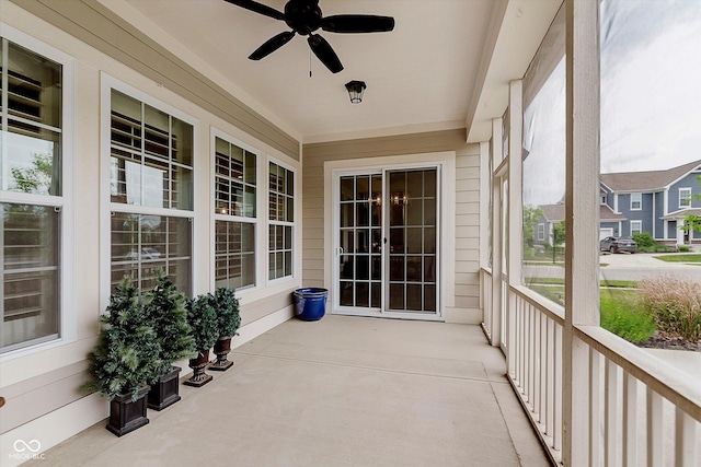 15593 Marsden Dr, Westfield, IN 46074 - view of patio / terrace with ceiling fan