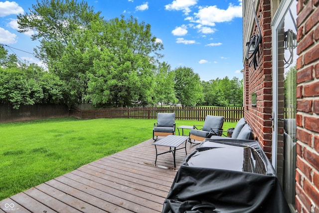 7312 Drum Castle Ct, Indianapolis, IN 46259 - view of wooden deck
