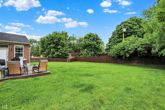 7312 Drum Castle Ct, Indianapolis, IN 46259 - view of yard with a patio area