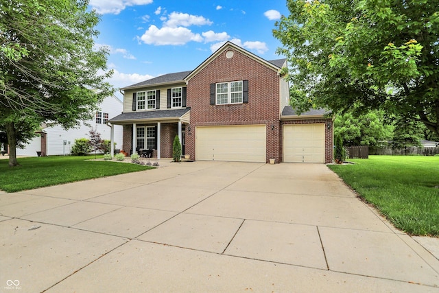 7312 Drum Castle Ct, Indianapolis, IN 46259 - traditional-style home featuring brick siding, concrete driveway, a garage, and an attached garage