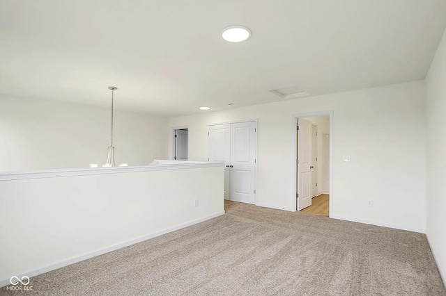 3927 Wren Dr, Brownsburg, IN 46112 - unfurnished room with light carpet, baseboards, and recessed lighting
