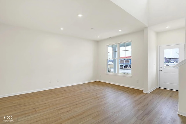 3927 Wren Dr, Brownsburg, IN 46112 - entrance foyer with wood finished floors, baseboards, and recessed lighting