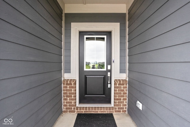 11588 Brooks Farm Blvd, Noblesville, IN 46060 - doorway to property with brick siding