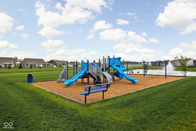 11588 Brooks Farm Blvd, Noblesville, IN 46060 - community playground with a yard and a residential view