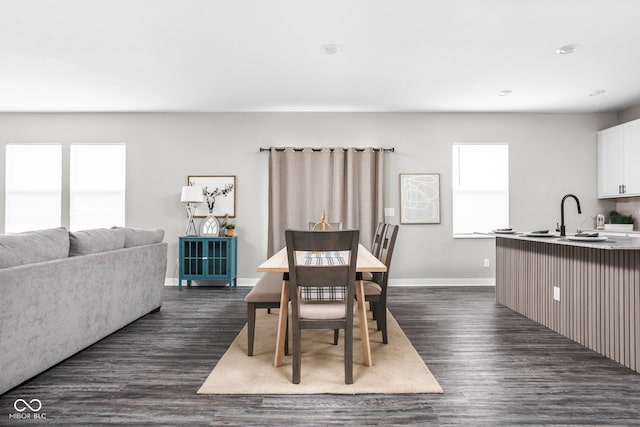 11588 Brooks Farm Blvd, Noblesville, IN 46060 - dining area featuring dark wood finished floors and healthy amount of natural light