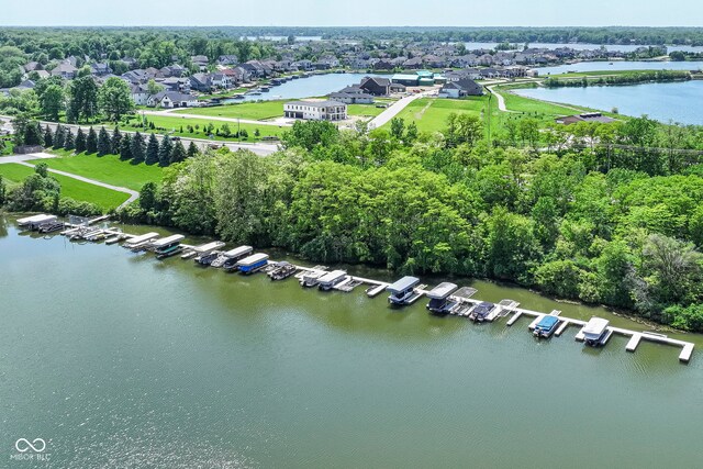 13909 Waterway Blvd, Fishers, IN 46040 - aerial view of residential area with a nearby body of water